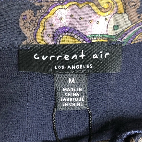 Current Air navy blue floral, print blouse - Picture 5 of 9